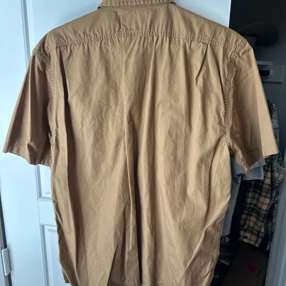 Filson Men's Casual Brown Button Down Shirt - Picture 3 of 3